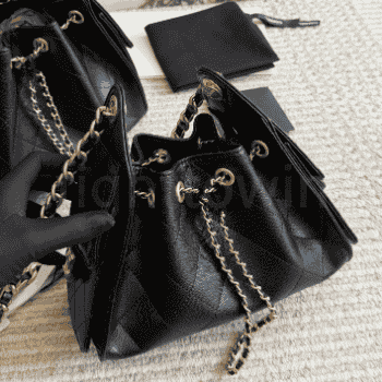 Chanel HUBO Bag Top-Handle Flap Bag with Detachable Chain Strap