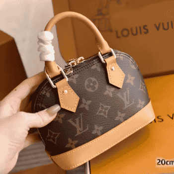 Classic Mini ALMA Bag with Rolled Handles & Detachable Strap